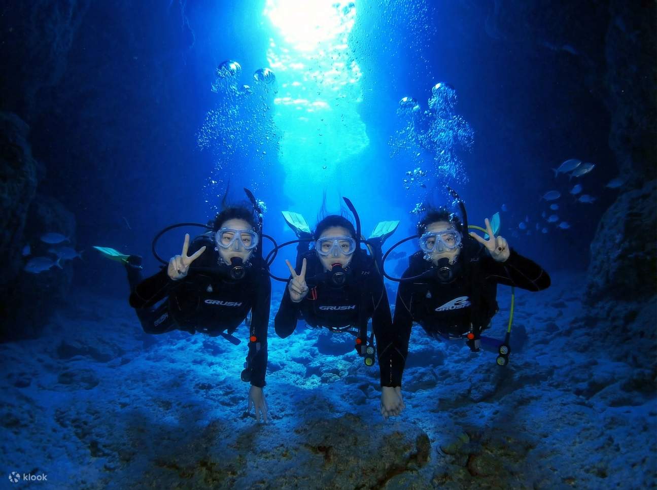 【Onna Village, Okinawa Prefecture】Blue Cave Snorkeling & Blue Cave ...